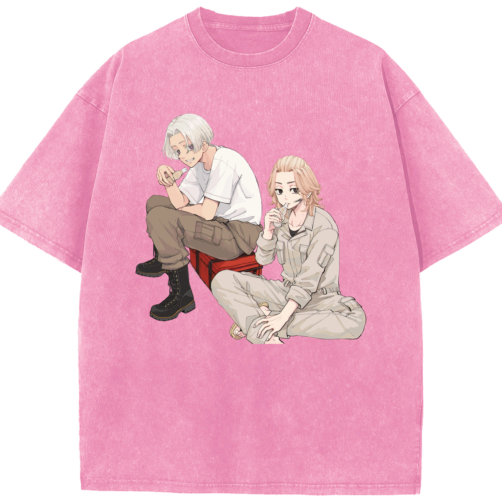 （画像用） 東京リベンジャーズ Tokyo Revengers 綿100% ヴィンテージ風 半袖Tシャツ（フロントプリント）